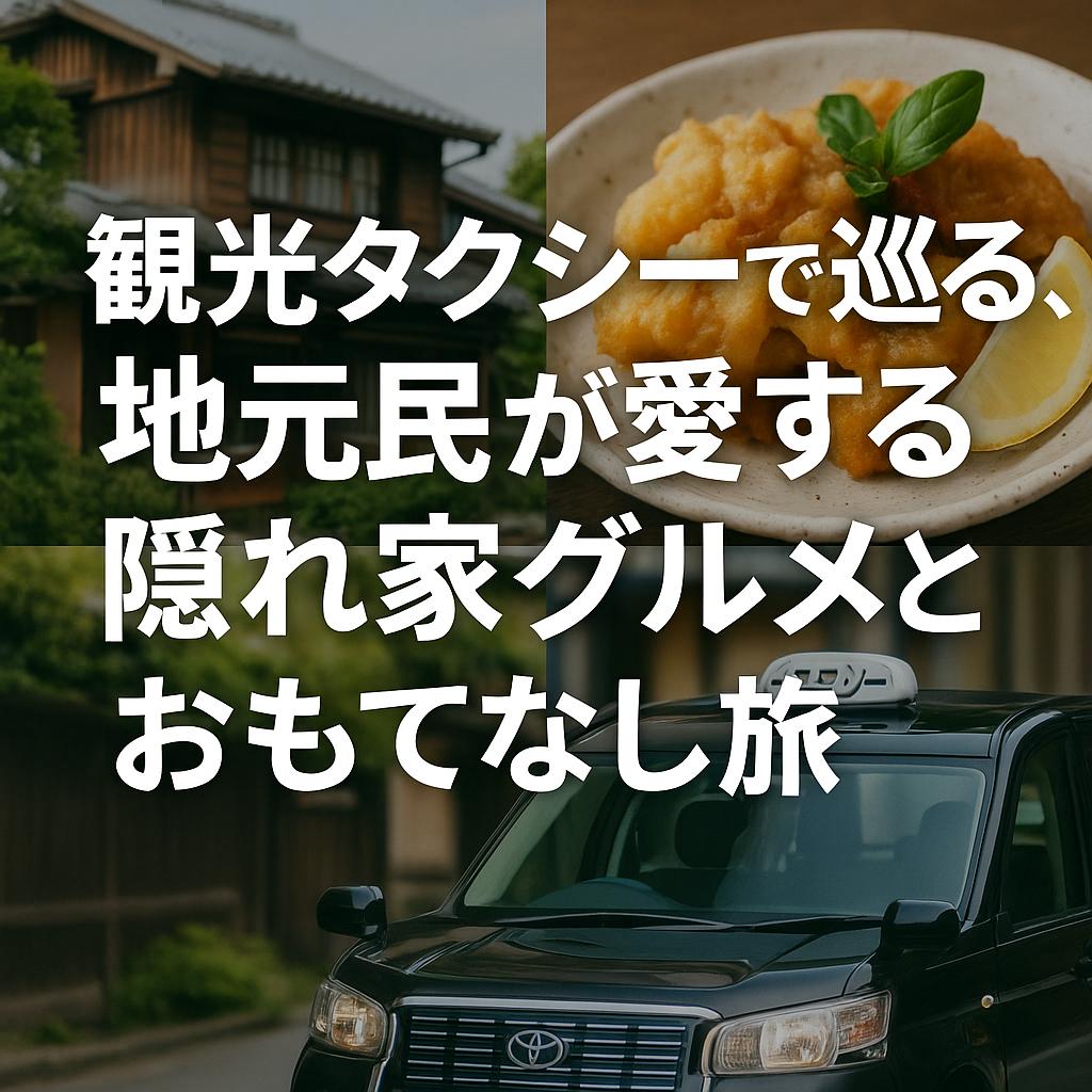 観光タクシーで巡る、地元民が愛する隠れ家グルメとおもてなし旅
