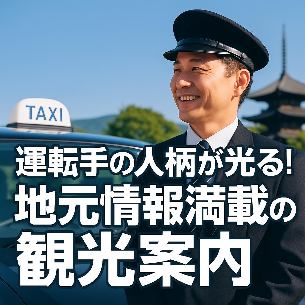 運転手の人柄が光る！地元情報満載の観光案内