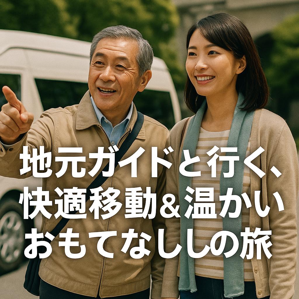 地元ガイドと行く、快適移動＆温かいおもてなしの旅