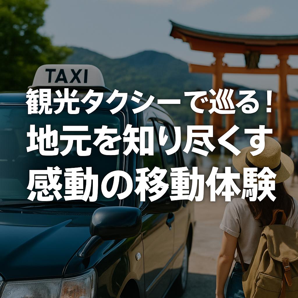 観光タクシーで巡る！地元を知り尽くす感動の移動体験